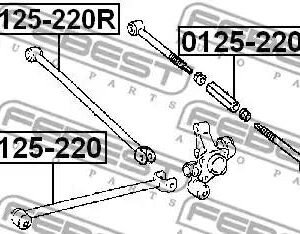 FEBEST 0125-220 Bras de liaison, suspension de roue