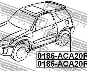Kit de montage, aile (0186-ACA20RLH - FEBEST)