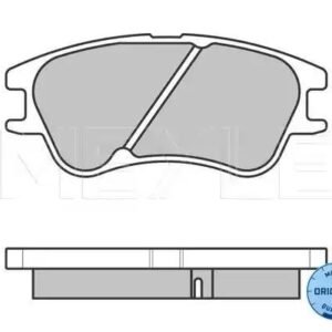 MEYLE 025 242 7713/W Kit de plaquettes de frein, frein à disque