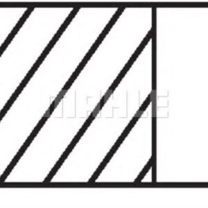 Jeu de segments de pistons (03071N0 - MAHLE ORIGINAL)