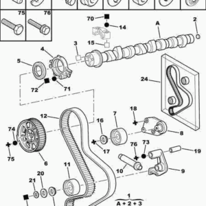 CITROËN/PEUGEOT 0816E5 Courroie crantée