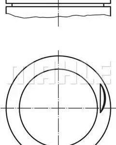 MAHLE ORIGINAL 030 83 00 Piston