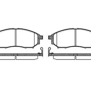 REMSA 0852.14 Kit de plaquettes de frein, frein à disque