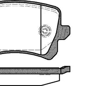 REMSA 1342.00 Kit de plaquettes de frein, frein à disque