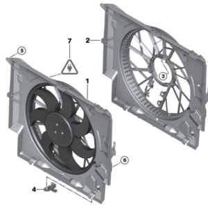 BMW 17427801647 Ventilateur, refroidissement du moteur (Occasion)