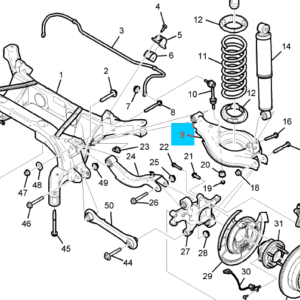 GENERAL MOTORS 20756281 Bras de suspension captiva arrière inférieur