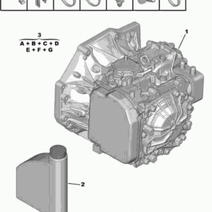 boîte de vitesses automatique 2222 WC CITROËN