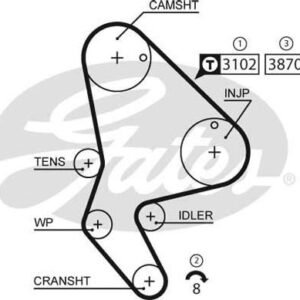 Gates 5523XS Courroie de distribution