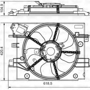 VALEO 696880 Ventilateur, refroidissement du moteur