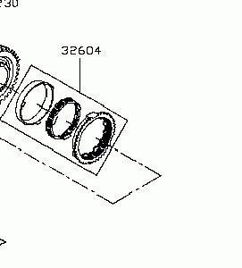 NISSAN 3260400QAG Jeu d'anneau de synchronisation