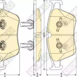 GIRLING 6117942 Kit de plaquettes de frein, frein à disque