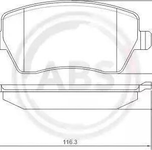 ASHIKA 50-00-013 Kit de plaquettes de frein, frein à disque