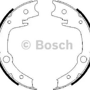 BOSCH 0 986 487 679 Jeu de mâchoires de frein, frein de stationnement