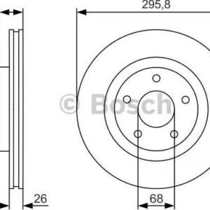 BOSCH 0 986 479 R89 Disque de frein