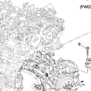 GENERAL MOTORS 42390836 Support moteur gauche