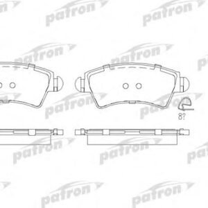 Kit de plaquettes de frein, frein à disque (PBP1599 - PATRON)