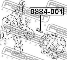 Febest 0884-001 Boulon de roue