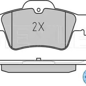 Meyle 025 233 3416 Kit de plaquettes de frein, frein à disque
