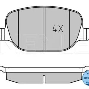MEYLE 025 237 6017 Kit de plaquettes de frein, frein à disque