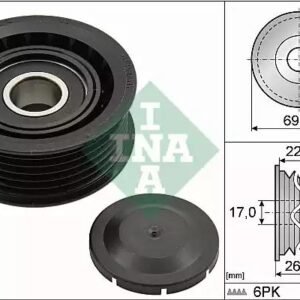 INA 532 0160 10 Poulie renvoi/transmission, courroie trapézoïdale à nervures