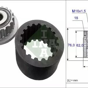 INA 535 0186 10 Kit de manchons flexibles d'accouplement
