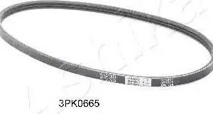ASHIKA 112-3PK665 Courroie trapézoïdale à nervures