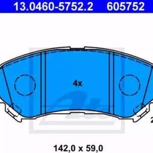 ATE 13.0460-5752.2 Kit de plaquettes de frein, frein à disque