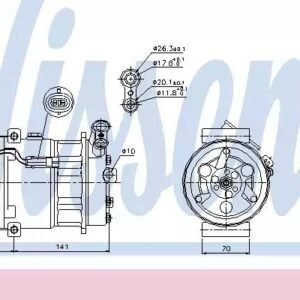 NISSENS 89124 Compresseur, climatisation