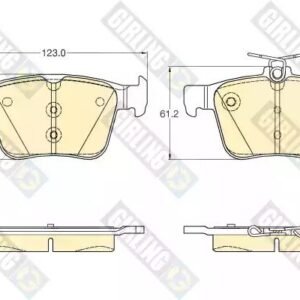GIRLING 6119572 Kit de plaquettes de frein, frein à disque
