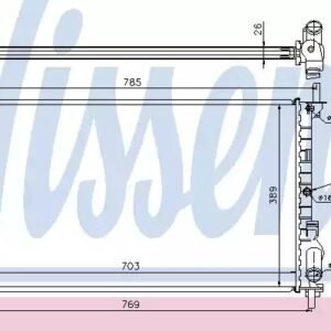 DENSO DRM10108 Radiateur, refroidissement du moteur