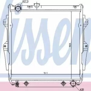 NISSENS 646862 Radiateur, refroidissement du moteur
