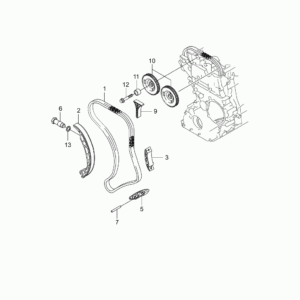 SSANGYONG 6650502416 Kit de distribution par chaîne