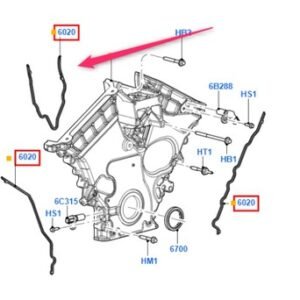 FORD 7224826 Joint d'étanchéité, carter de distribution