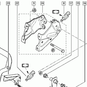 RENAULT 7701209621 Support de pédale de frein (Occasion)