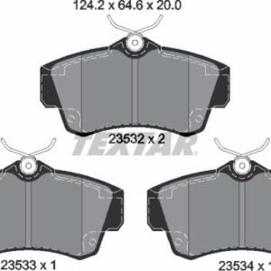 Textar 2353202 Kit de plaquettes de frein, frein à disque