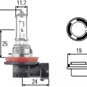 HELLA 8GH 008 358-121 Ampoule, éclairage de virage