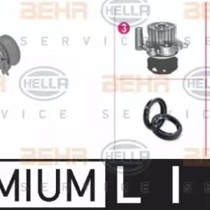 Pompe а eau + kit de courroie de distribution (8MP 376 803-801 - HELLA)