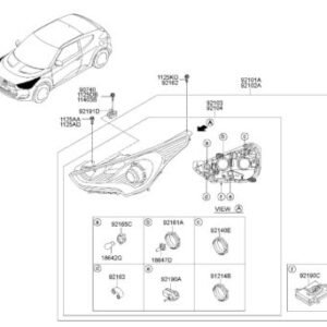 Phare avant 921012V500 Hyundai/Kia