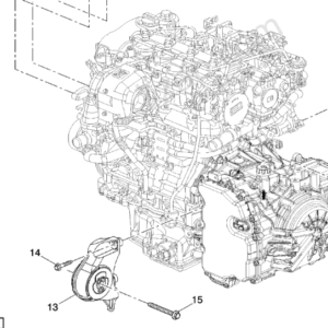 General Motors 94543720 Support moteur central avant