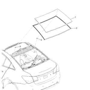 CHEVROLET 95015719 Vitre arrière