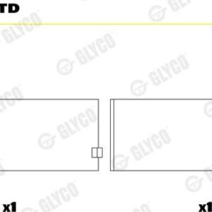 GLYCO 71-4805 STD Coussinet de bielle