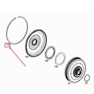 Mercedes Benz A002 994 8740 Rondelle métallique