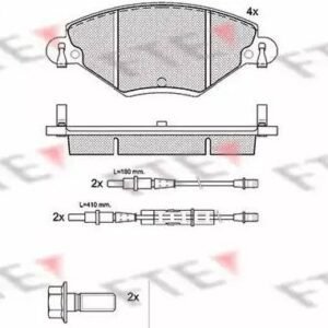 FTE BL1803A4 Kit de plaquettes de frein, frein à disque