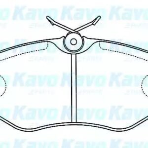 BOSCH 0 986 424 636 Kit de plaquettes de frein, frein à disque