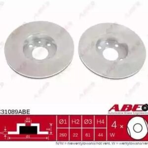 ABE C31089ABE Disque de frein