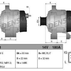 DENSO DAN1281 Alternateur