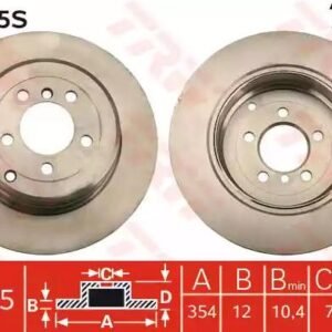 TRW DF4955S Disque de frein