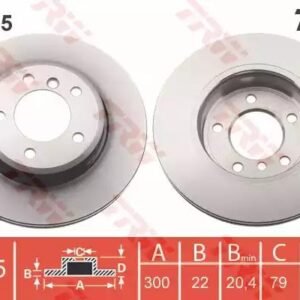 TRW DF4055 Disque de frein