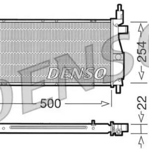 DENSO DRM24003 Radiateur, refroidissement du moteur