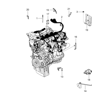 Ensemble câblage du moteur 6711500533 Ssangyong